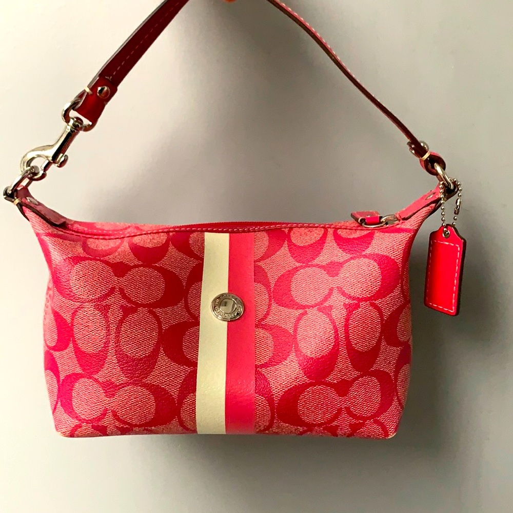 Coach pink mini bag